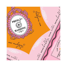 Load image into Gallery viewer, NEOPRENE 'Press for Mahjong' Mat | Champagne & Mahj