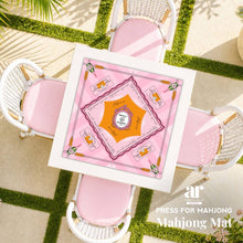 Load image into Gallery viewer, NEOPRENE 'Press for Mahjong' Mat | Champagne & Mahj