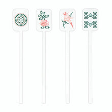 Load image into Gallery viewer, Acrylic Stir Sticks - Mahjong Tiles - Set of 4