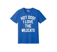 Load image into Gallery viewer, Hot Dog! Love the Wildcats T-Shirt
