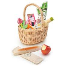 Load image into Gallery viewer, Wicker Shopping Basket Play Set
