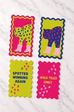 Load image into Gallery viewer, Cheetah Mahjong Shufflers Set of 2
