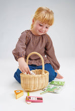 Load image into Gallery viewer, Wicker Shopping Basket Play Set

