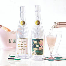 Load image into Gallery viewer, Acrylic Champagne Bottle + Glasses - Mahjong and Champagne
