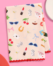 Load image into Gallery viewer, Cute Girl Summer Tea Towel
