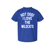 Load image into Gallery viewer, Hot Dog! Love the Wildcats T-Shirt
