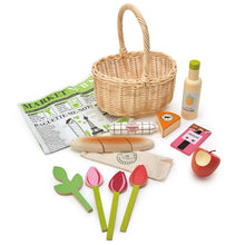 Load image into Gallery viewer, Wicker Shopping Basket Play Set
