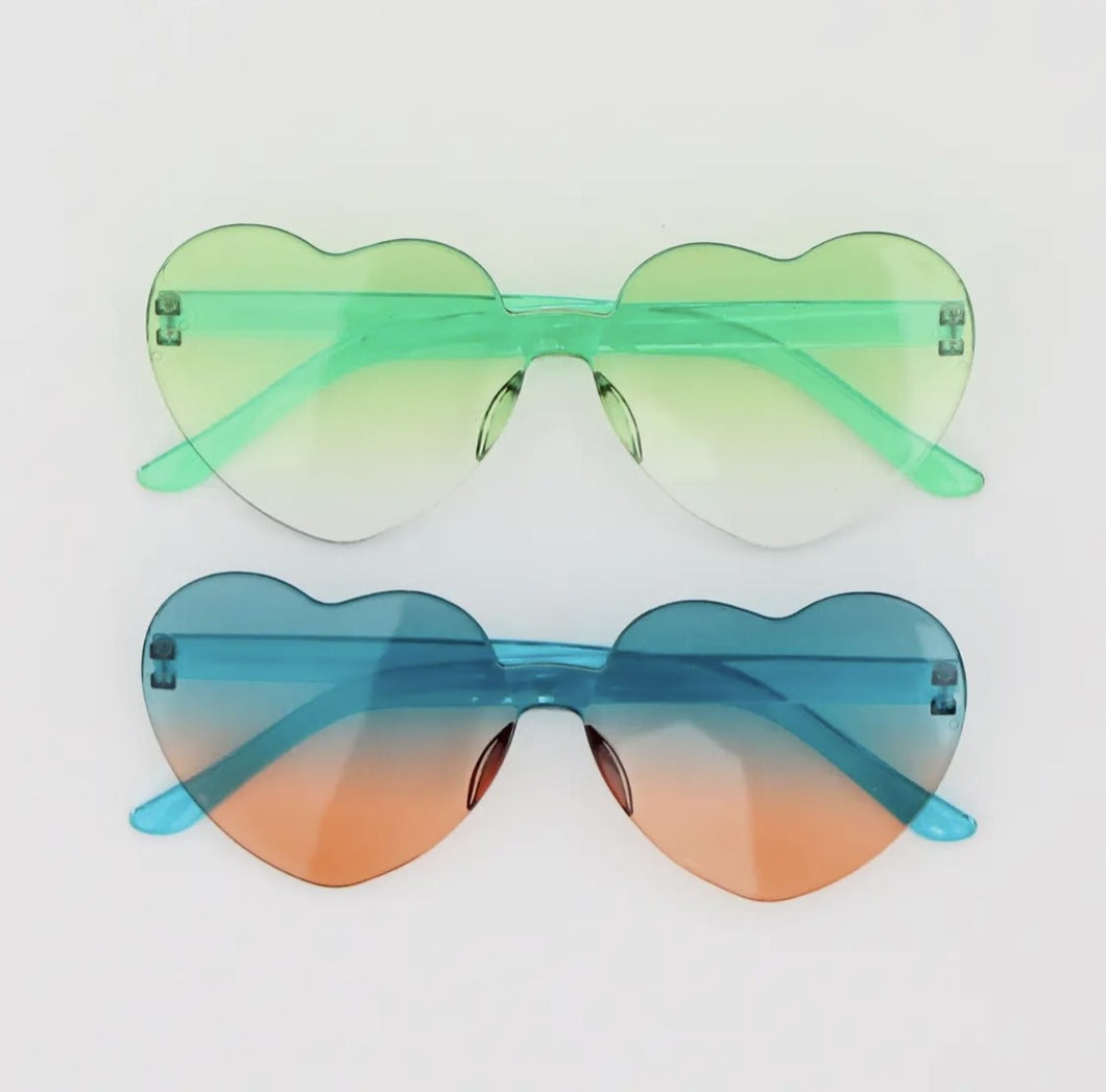 Kalio Chic Heart Sunglasses, 2-Pack